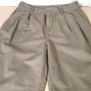 - GAP Y2K Cotton/Linen Wide Leg Trousers  Pleated